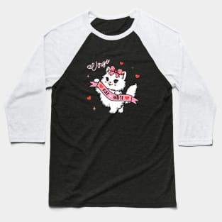 Virgo Sassy Valentines Kitty Baseball T-Shirt